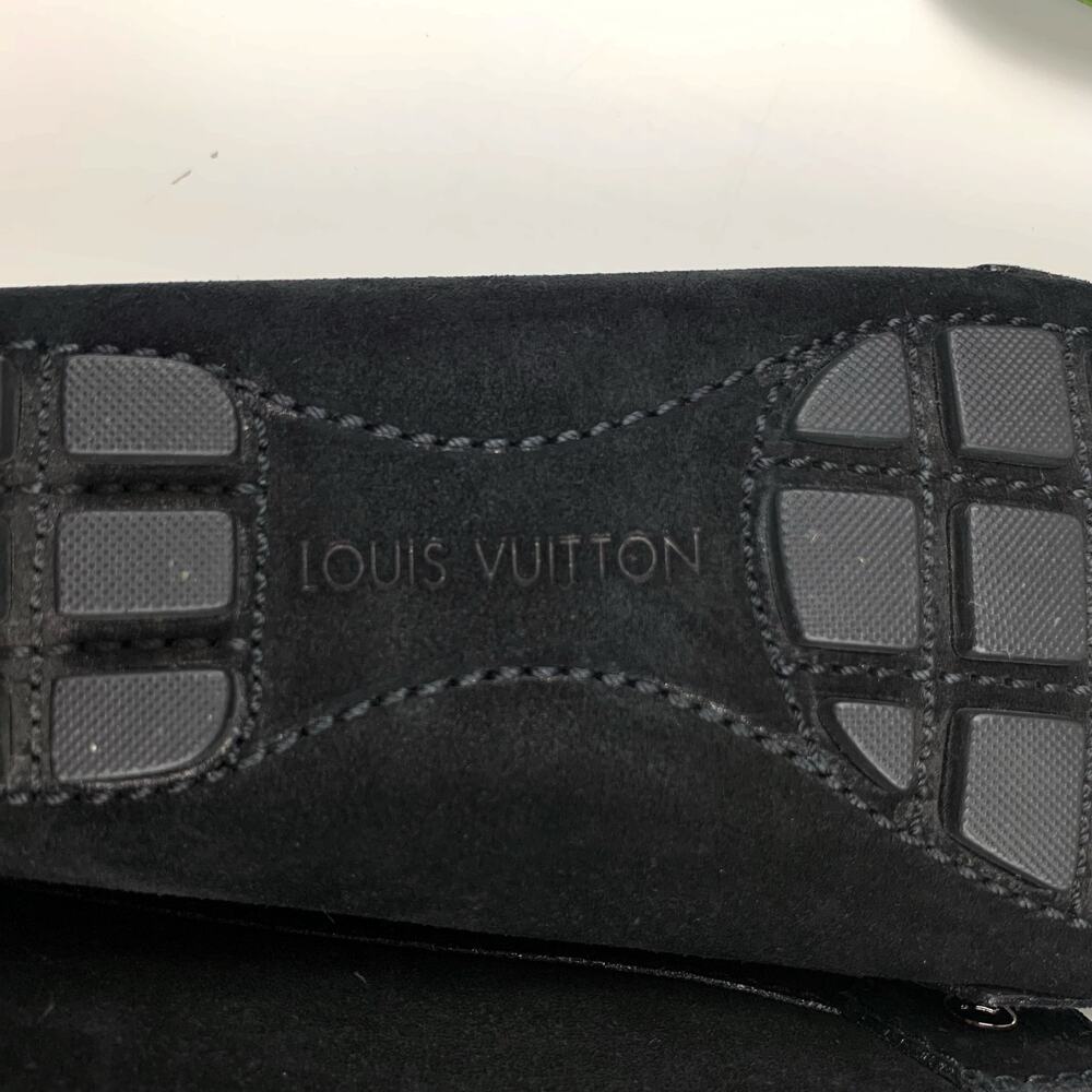 Louis Vuitton Monte Carlo Black Suede Moccasins Driving Shoes Womens 37.5 US 7.5 - Picture 13 of 13